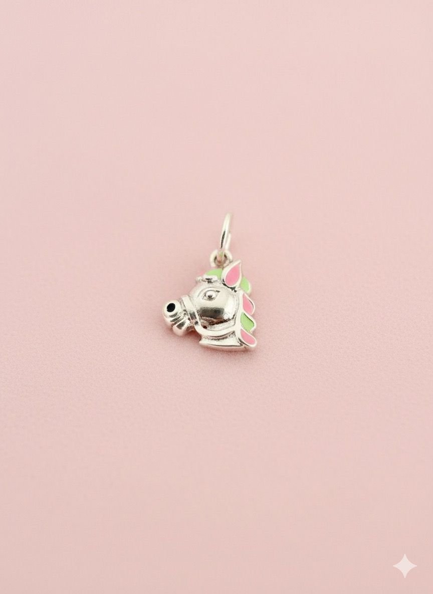 92.5 Silver Quicky Charms Unicorn Pendant